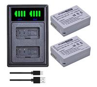 PowerTrust 2Pcs 1300mAh NB-10L Batteries with NB 10L Battery Charger for Canon SX60 HS, G3 X, SX40 HS, SX50 HS, G16, G15, G1 X