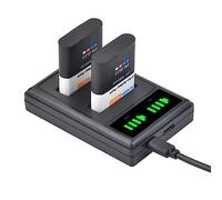 PowerTrust 2Pcs 1850mAh EN-EL23 Battery and Charger for Nikon Coolpix B700, P600, P610, P610s, P900, P900s, S810c Camera