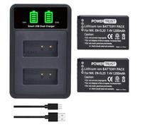 PowerTrust 2Pcs EN-EL20 EN EL20a Battery and Build-in USB Charger for Nikon Coolpix P1000, P950, 1 J1, 1 J2, 1 J3, 1 AW1, 1 V3, Coolpix A Camera