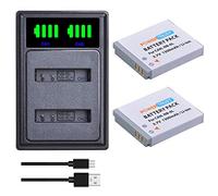PowerTrust 2Pcs NB-6L NB-6LH Battery with LED Dual Charger for Canon PowerShot SX170 IS, SX240 HS, SX260 HS, SX270 HS, SX280 HS, IXUS 310 SX240 SX275 SX280 SX510 SX500 HS 95