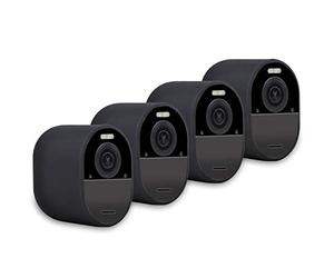 PowerTrust 4Pack Silicone Case for Arlo Ultra Camera Protective Cover for Your Security Cameras Black, Weatherproof Silicone Skins