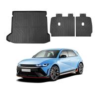 Powerty Custom Fit for Cargo Liner and Second Row Seats Back Cover Hyundai Ioniq 5 2022-2024 Rear Trunk Mat