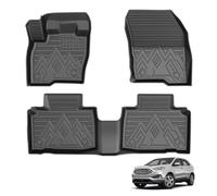 Powerty Floor Mats Custom fit for 2015-2024 Ford Edge Accessories All Weather Protection Front & 2nd Row Car Floor Liners for Ford Edge