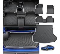 Powerty Floor Mats for Kia K4 2025, All Weather TPE Custom Floor Cargo Liners Full Set Car Liners Replacement, 1st & 2nd Row