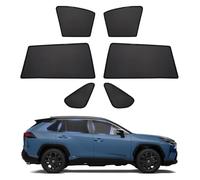 Powerty RAV4 Side Sun Shade Shading Net UV Rays Protection Window Shade 6pcs/Set for Toyota RAV4 2012-2018