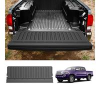 Powerty Truck Tailgate Mat for 2005-2023 Toyota Tacoma Tailgate Protector Accessories Vehicle Bed All Weather Truck Tailgate Liner TPE Pickup Protector Mat Replacement Black