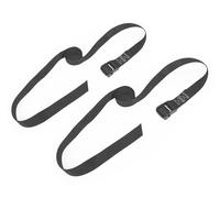 PowerTye 1.5in x 8ft Special Edition Heavy-Duty Lashing Strap Made in USA with Heavy-Duty Black Buckle, Black, 2-Pack (SE)