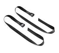 PowerTye 1½" x 4ft SPECIAL EDITION Heavy-Duty Lashing Strap Made in USA with Heavy-Duty BLACK Buckle, Black, 2-Pack (SE)