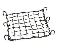 PowerTye 50152 Black 15"X15" Cargo Net featuring 6 Adjustable Hooks & Tight 2"x2" Mesh