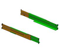 PowerWalker Rack Mount Kit - RK7 1U For VI 500-1500 R1U Series, 10132004 (For VI 500-1500 R1U Series Extendable 46.4cm to 73.8cm)