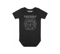 Powerwolf - Crest Babygrow - Bodysuit - black - 56/62 - 100% Organic Cotton 56/62