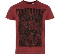 Powerwolf Metal Circle T-Shirt red L
