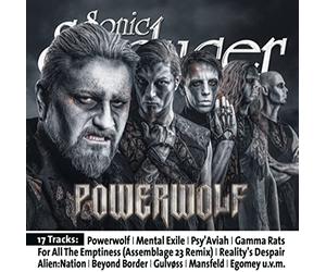 Powerwolf - Sonic Seducer 07-08/21, 2CDs: Lord Of The Lost mit exkl. 4-Track CD + Blutengel + Nightwish + Powerwolf + Mono Inc. + Erasure + Within Temptation + Paradise Lost + 17 Track CD