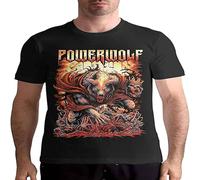 Powerwolf T Shirt Mens Fashion Shirt Cotton Tee Shirts Short Sleeve Black M