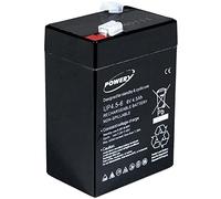Powery - 6 V, 4.5 Ah Lead-Acid Battery for Johnlite Vacuum Cleaners and Halogen Torches (Replaces 4 Ah and 5 Ah)
