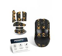 Powfix 1 Pack For ASUS ROG Harpe Ace Mini Mouse Grip Tape, Anti-Slip Sweat Absorbent Black and Gold Printed Pattern Gaming Mouse Skin, Easy Install Mouse Upgrade Accessory