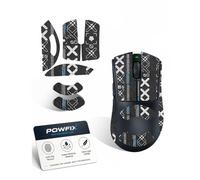Powfix 1 Pack For Razer DeathAdder V4 Pro Mouse Grip Tape, Anti-Slip Sweat Absorbent Black Printed Pattern Gaming Mouse Skin, Easy Install Mouse Upgrade Accessory