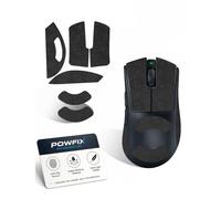 Powfix 1 Pack For Razer DeathAdder V4 Pro Mouse Grip Tape, Anti-Slip Sweat Absorbent Black Snowflake Pattern Gaming Mouse Skin, Easy Install Mouse Upgrade Accessory