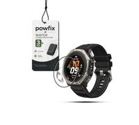 Powfix 3-Pack Hybrid Glass Screen Protector for Amazfit T-Rex Dual Solar | 3D Full Coverage, Edge-to-Edge, Anti-Scratch, Shatterproof, HD Clear, Bubble-Free Installation