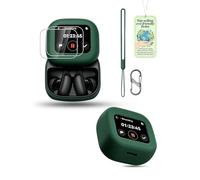 Powfix Case for soundcore 2026 New Anker Liberty 5 Pro Max Earbuds, Soft Silicone Protective Cover, Shockproof Scratch Resistant with 2Pcs Protective Film, Lightweight Green Daily Outdoor Use