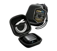 Powfix EVA Case for soundcore Liberty 5 Pro, Black, with Lanyard | Shockproof Hard Shell, Water-Resistant, Portable Protective Case for Earbuds, Ideal for Travel, Gym & Daily Carry
