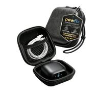 Powfix EVA Case for soundcore Liberty 5 Pro, Grey, with Lanyard | Shockproof Hard Shell, Water-Resistant, Portable Protective Case for Earbuds, Ideal for Travel, Gym & Daily Carry