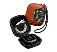 Powfix EVA Case for Soundcore Liberty 5 Pro Max, Brown, with Lanyard | Shockproof Hard Shell, Water-Resistant, Portable Protective Case for Earbuds, Ideal for Travel, Gym & Daily Carry