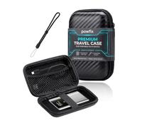 Powfix Hard EVA Case for CUKTECH 10 Mini 45W 10000mAh Power Bank Black | Black Shockproof Waterproof Protective Carrying Pouch, Zipper Shell - Flight Business Travel Office Commuter Accessories