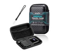 Powfix Hard EVA Case for INIU 10000 45W Power Bank, Storage Bag Black | Black Shockproof Waterproof Protective Carrying Pouch, Zipper Shell - Flight Business Travel Office Commuter Accessories