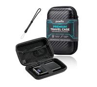Powfix Hard EVA Case for INIU 20000mAh 22.5W Power Bank, Storage Bag Black | Black Shockproof Waterproof Protective Carrying Pouch, Zipper Shell - Flight Business Travel Office Commuter Accessories