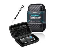 Powfix Hard EVA Case for INIU 45W Power Bank, Storage Bag Black | Black Shockproof Waterproof Protective Carrying Pouch, Zipper Shell - Flight Business Travel Office Commuter Accessories