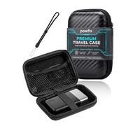 Powfix Hard EVA Case for JUOVI 45W 20000mAh Power Bank, Storage Bag Black | Black Shockproof Waterproof Protective Carrying Pouch, Zipper Shell - Flight Business Travel Office Commuter Accessories