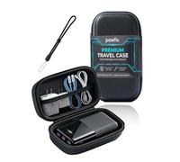 powfix Hard EVA Case for VIYISI 30000mAh 22.5W Power Bank, Storage Bag | Black Shockproof Waterproof Protective Carrying Pouch, Zipper Shell - Flight Business Travel Office Commuter Accessories
