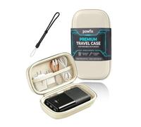 powfix Hard EVA Case for VIYISI 30000mAh 22.5W Power Bank, Storage Bag | White Shockproof Waterproof Protective Carrying Pouch, Zipper Shell - Flight Business Travel Office Commuter Accessories