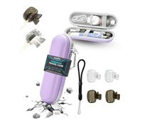 Powfix Oral Hygiene Kit for Dyson CameraJet, EVA Case & 4 Caps,Purple | Dust-Proof Head Caps, Shockproof Hard Shell, Detachable Lanyard - All-in-One Protection for Your Electric Toothbrush