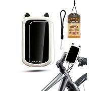powfix Silicone Case for iGPSPORT BSC500, Protective Cover with 1 Pack Soft Screen Protectors & Lanyard, Anti-Scratch Shockproof GPS Bike Computer Accessories,White