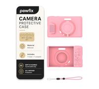 Powfix Silicone Case for Kodak Pixpro C1, Pink, with Lanyard | Shock-Absorbing, Anti-Slip Grip, Precise Cutouts, Lightweight, Ideal for Vlogging, Travel & Daily Photography