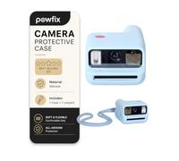 Powfix Silicone Case for Polaroid Go Generation 3, Azure, with Lanyard | Shock-Absorbing, Anti-Slip Grip, Precise Cutouts, Lightweight, Ideal for Vlogging, Travel & Daily Photography