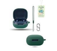 Powfix Silicone Case for soundcore P40i by Anker Earbuds, Soft Flexible Protective Cover with Carabiner Hook, Shockproof & Scratch-Resistant, Lightweight for Daily & Outdoor Use, Green