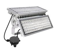 POWFUL 200 W Outdoor LED Floodlight, 28000 lm, Floodlight, LED Floodlight, 3000 K, Warm White, IP67 Waterproof, Outdoor Spotlight, Adjustable Angle for Garden (with Junction Boxes, Waterproof)