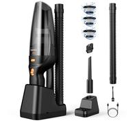 POWJIELI Handheld Vacuum Cleaner,Car Vacuum Cleaner High Power,12000PA Portable Storage Dock and Rechargeable Hand Held Vacuum Cordless for Car, Stair, Sofa, Office,Pet