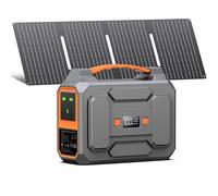 POWKEY 97.68Wh Portable Power Station with 40W Solar Panel,Camping | Solar Generator 27000mAh/97.68Wh Power Pack Emergency with 230 V AC Output / 18 W USB-A/USB-C