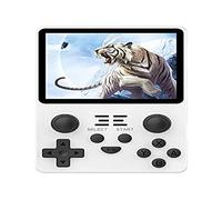 Powkiddy RGB20S Handheld Retro Game Console - Built-in Games, 3.5 Inch IPS Screen Player (128G, White)