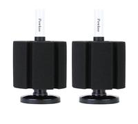 Powkoo 2 Pack Large Sponge Filters for Aquarium Corner Bio Sponge Filter Quiet Shrimp Nano Pond Sponge Filter for Fish Tank (20 to 300 L)