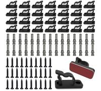 Pownert 120PCS Outdoor Light Hooks, Screw-in Hooks for String Lights, Cristmas Lght Hooks, No Drill Garden Hook for Fairy Lights, Perfect for Christmas Fairy Light Hanging, Patio & Fence Light Clips