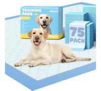 Powools Extra Large Puppy Pads 96 x 71 cm, Pack of 75, Pee Pads for Dogs Potty Training with Leak-Proof Quick-Dry Design, 6-Layer Puppy Trai