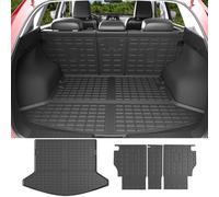 powoq Cargo Liner Compatible with 2017-2022 Mazda CX-5 Backrest Mat Trunk Mat Replacement for 2017-20192020 2021 2022 Mazda CX-5 Accessories (Fit 2017-2022 CX-5, Rear Backrest Mat+Rear Cargo Mat)