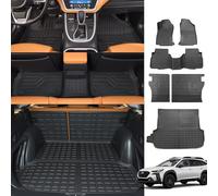 powoq Floor Mats Compatible with 2020-2024 Subaru Outback Cargo Liner TPE Trunk Mat All Season Protection Backrest Mat Replacement for 2020 2021 2022 2023 Subaru Outback Accessories