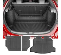 powoq Trunk Mat Compatible with 2022 2023 2024 Honda Civic Hatchback Backrest Mat TPE Cargo Liner Replacement for 2022 23 24 Honda Civic Accessories (Fit Hatchback, Rear Backrest Mat+Rear Trunk Mat)