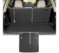 powoq Trunk Mat Compatible with 2023-2024 Honda Pilot Cargo Mat with Backrest Mat All Weather Protection Cargo Liner Behind 3rd Row Replacement for Honda Pilot 2023 2024 Accessories